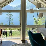 Family With View Over Fjord, Mountain, Wood *