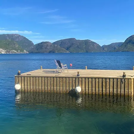 Family With View Over Fjord, Mountain, Wood * Erfjord
